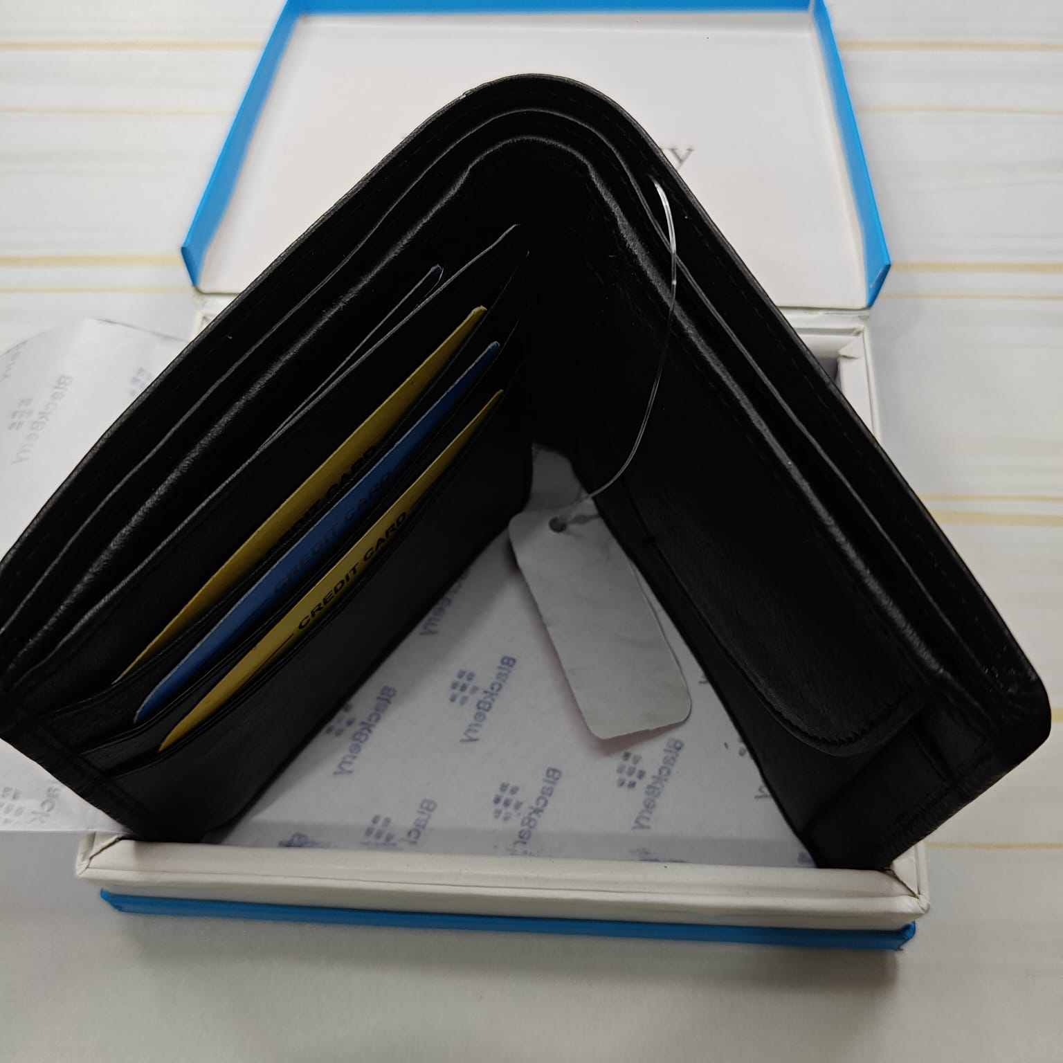 Genuine Leather Black Wallet - Image 3