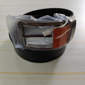 Genuine Leather Black Belt with Premium Buckle